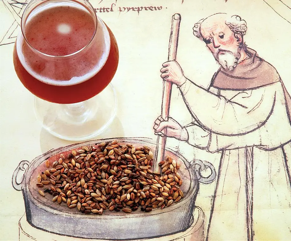 Mastro birraio al lavoro nel microbirrificio artigianale Lara